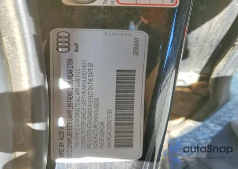 2013 Audi A6 Prestige z USA, uszkodzony, nr VIN WAUHGAFCXDN075185